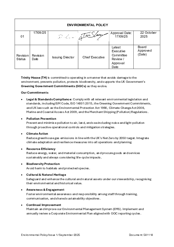 Environmental Policy